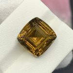 10 Ct Natural Honey Citrine Cushion Cut Brazil Gemstone