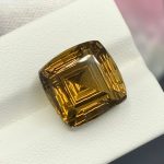 10 Ct Natural Honey Citrine Cushion Cut Brazil Gemstone