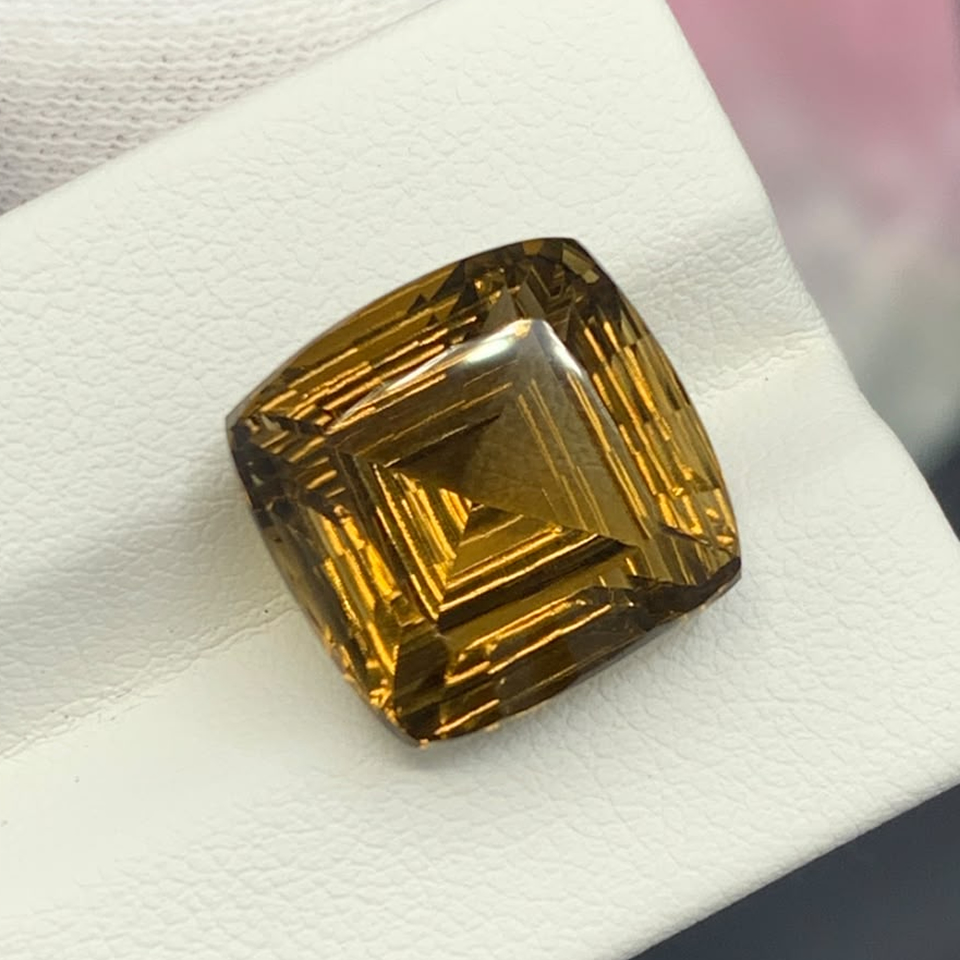 10 Ct Natural Honey Citrine Cushion Cut Brazil Gemstone1 10 Ct Natural Honey Citrine Cushion Cut Brazil Gemstone