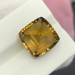 10 Ct Natural Honey Citrine Cushion Cut Brazil Gemstone