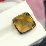 10 Ct Natural Honey Citrine Cushion Cut Brazil Gemstone