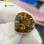 10.40 Ct Natural Honey Citrine Trillion Cut Brazil Gemstone