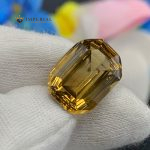 10.80 Ct Natural Honey Citrine Emerald Fancy Cut Gemstone
