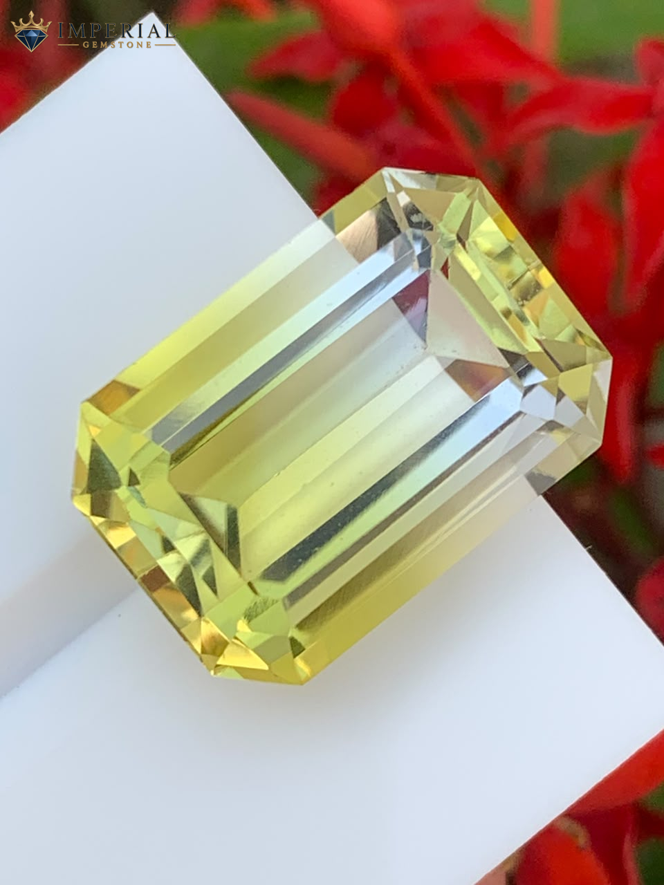 19.05 Carats Natural Bi-Color Lemon Quartz Brazil1 19.05 Carats Natural Bi-Color Lemon Quartz Brazil