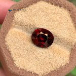 4.45 Ct Natural Vivid Red Garnet Almandine Oval Gemstone