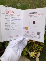 4.75 Ct Natural Rhodolite Garnet Purple Cushion Cut Gemstone - Report