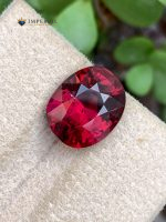 4.75 Ct Natural Rhodolite Garnet Purple Cushion Cut Gemstone - Front View 2
