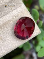 4.75 Ct Natural Rhodolite Garnet Purple Cushion Cut Gemstone - Back View