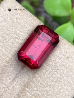 5.70 Ct Natural Rhodolite Garnet Purple Octagon Gemstone - Main View