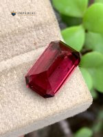 5.70 Ct Natural Rhodolite Garnet Purple Octagon Gemstone - Back View 2