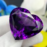 71.10 Carats Natural Amethyst Heart Shape Brazilian Gemstone