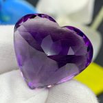 71.10 Carats Natural Amethyst Heart Shape Brazilian Gemstone