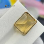 8.40 Ct Natural Honey Citrine Emerald Cut Brazil Gemstone