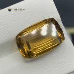 9.15 Ct Natural Honey Citrine Cushion Cut Brazil Gemstone