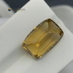 9.15 Ct Natural Honey Citrine Cushion Cut Brazil Gemstone