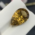 9.45 Ct Natural Honey Citrine Pear Cut Brazil Gemstone