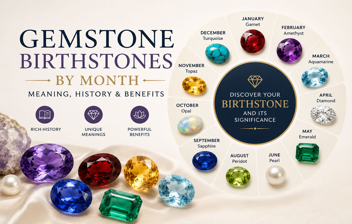 Gemstone Birthstones by Month