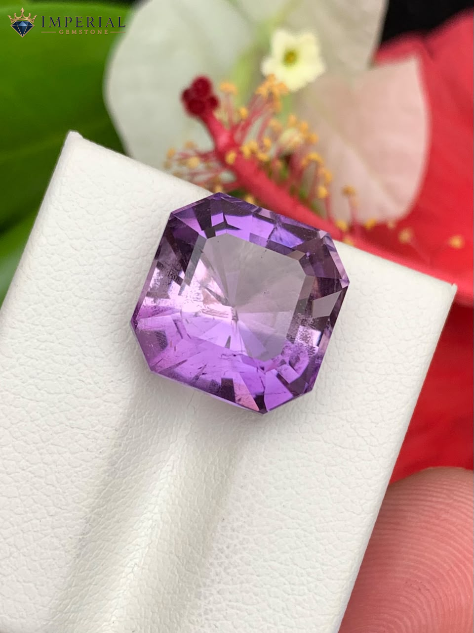 10.10 Carat Natural Amethyst Asscher Cut SI1 from Brazil 10.10 Carat Natural Amethyst Asscher Cut SI1 from Brazil