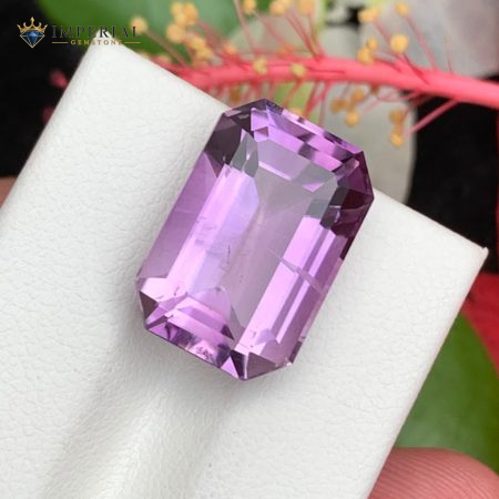 11.45 Carats Natural Amethyst Emerald Step Cut VS2 Brazil