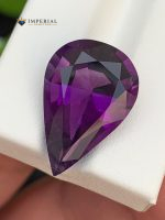 11.70 Carat Natural Amethyst Pear Shape VVS1 from Brazil