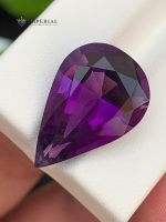 11.70 Carat Natural Amethyst Pear Shape VVS1 from Brazil