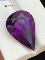 11.70 Carat Natural Amethyst Pear Shape VVS1 from Brazil