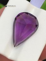 11.70 Carat Natural Amethyst Pear Shape VVS1 from Brazil