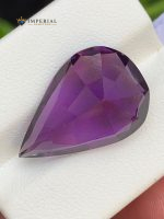 11.70 Carat Natural Amethyst Pear Shape VVS1 from Brazil