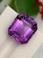 12.50 Carat Natural Amethyst Emerald Cut VVS2 from Brazil