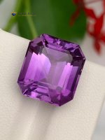 12.50 Carat Natural Amethyst Emerald Cut VVS2 from Brazil