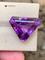 12.95 Carats Natural Amethyst Trillion Cut VVS2 from Brazil