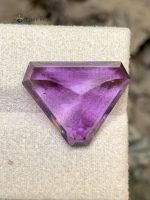 12.95 Carats Natural Amethyst Trillion Cut VVS2 from Brazil