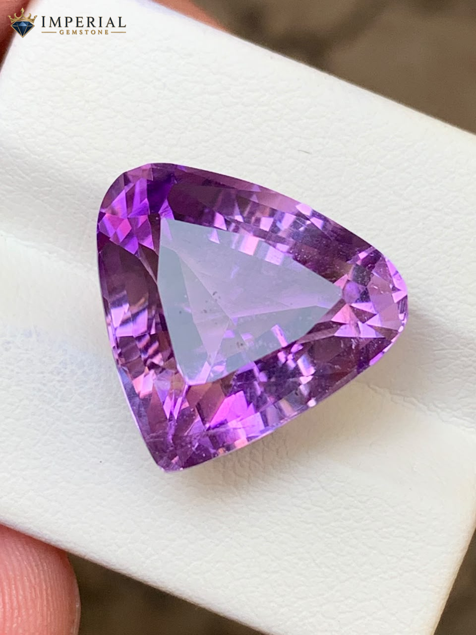13.00 Carats Natural Amethyst Triangular Brilliant Cut 13.00 Carats Natural Amethyst Triangular Brilliant Cut