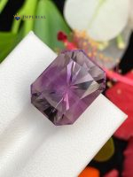 14.05 Carat Natural Amethyst Radiant Cut SI2 from Brazil