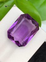 14.15 Carats Natural Amethyst Octagon Cut VS1 from Brazil - Front View