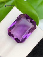 14.15 Carats Natural Amethyst Octagon Cut VS1 from Brazil - Front Angle View