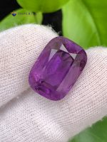 14.70 Carat Natural Amethyst Cushion Cut VS2 from Brazil