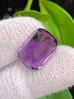 14.70 Carat Natural Amethyst Cushion Cut VS2 from Brazil