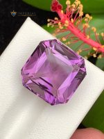 15.30 Ct Natural Amethyst Asscher Cut VVS1 from Brazil