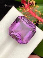 15.30 Ct Natural Amethyst Asscher Cut VVS1 from Brazil