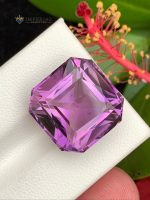15.30 Ct Natural Amethyst Asscher Cut VVS1 from Brazil