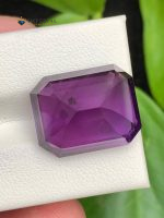 15.80 Carats Natural Amethyst Emerald Step Cut SI1 Brazil