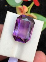 16.40 Carats Natural Amethyst Emerald Step Cut VS2 Brazil