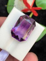16.40 Carats Natural Amethyst Emerald Step Cut VS2 Brazil