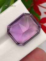 16.55 Carat Natural Amethyst Emerald Cut VVS1 from Brazil