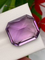 16.55 Carat Natural Amethyst Emerald Cut VVS1 from Brazil