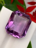16.55 Carat Natural Amethyst Emerald Cut VVS1 from Brazil