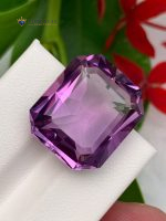 16.55 Carat Natural Amethyst Emerald Cut VVS1 from Brazil