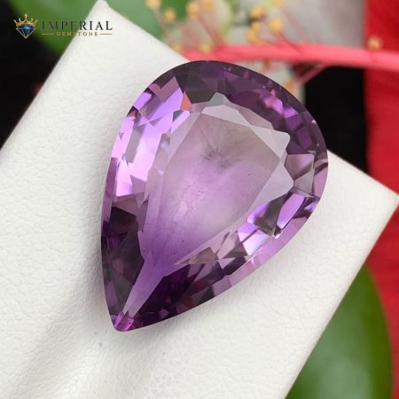 16.70 Carats Natural Amethyst Pear Shape VVS1 from Brazil