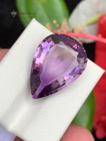 16.70 Carats Natural Amethyst Pear Shape VVS1 from Brazil